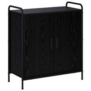 vidaXL Serv&iacute;rovacia skriňa Čierny dub 97 x 33 x 81 cm Kompozitn&eacute; drevo