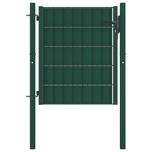 vidaXL Plotov&aacute; br&aacute;na PVC a oceľ 100x81 cm zelen&aacute;