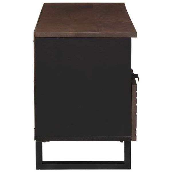 vidaXL TV jednotky so z&aacute;suvkou Orech 100 x 33 x 46 cm Kompozitn&eacute; drevo