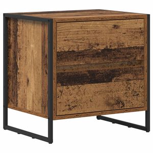 vidaXL Nočn&yacute; stol&iacute;k Star&eacute; drevo 50 x 39.5 x 50 cm Kompozitn&eacute; drevo