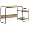vidaXL St&ocirc;l s &uacute;ložn&yacute;m priestorom Dub artisan 131,5 x 50 x 75,5 cm