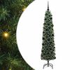 vidaXL Umel&yacute; vianočn&yacute; stromček Zelen&aacute; 180 cm PVC, oceľ a plast