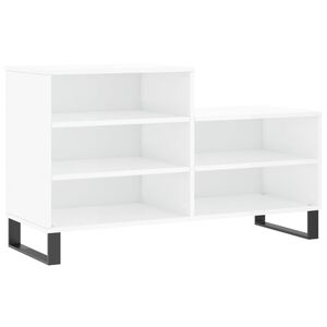 vidaXL Botn&iacute;k leskl&yacute; biely 102x36x60 cm spracovan&eacute; drevo