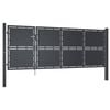 vidaXL Z&aacute;hradn&aacute; br&aacute;na z ocele 350x125 cm antracitov&aacute;