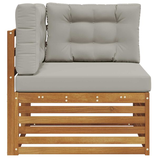 vidaXL Z&aacute;hradn&aacute; rohov&aacute; sedacia s&uacute;prava Pevn&eacute; ak&aacute;ciov&eacute; drevo Pr&iacute;rodn&aacute;