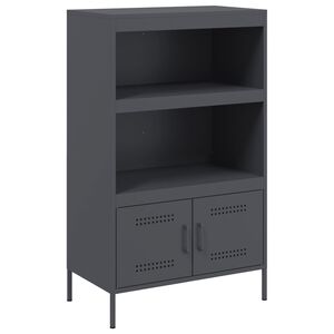 vidaXL Vysok&aacute; skrinka antracitov&aacute; 68x39x113 cm oceľ