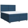 vidaXL Posteľn&yacute; r&aacute;m boxspring s matracom modr&yacute; 180x200 cm l&aacute;tka