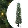 vidaXL Umel&yacute; vianočn&yacute; stromček Zelen&aacute; 240 cm PVC, oceľ a plast