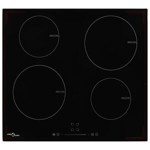 vidaXL Indukčná varná doska 4 platničky dotykové ovládanie sklo 7000 W