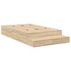 vidaXL R&aacute;m postele s &uacute;ložn&yacute;m prostorem so z&aacute;suvkou Sonoma dub 120 cm