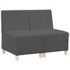 vidaXL Bezr&uacute;čkov&aacute; modul&aacute;rna sofa jednotka 2 ks Tmavo &scaron;ed&aacute;