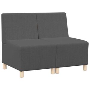vidaXL Bezr&uacute;čkov&aacute; modul&aacute;rna sofa jednotka 2 ks Tmavo &scaron;ed&aacute;