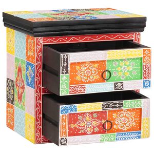 vidaXL Nočn&yacute; stol&iacute;k so z&aacute;suvkou Viacfarebn&yacute; 40 x 30 x 40 cm