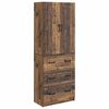 vidaXL Sada skr&iacute;ň 2 pcs Star&eacute; drevo 66 x 34,5 x 87 cm Kompozitn&eacute; drevo