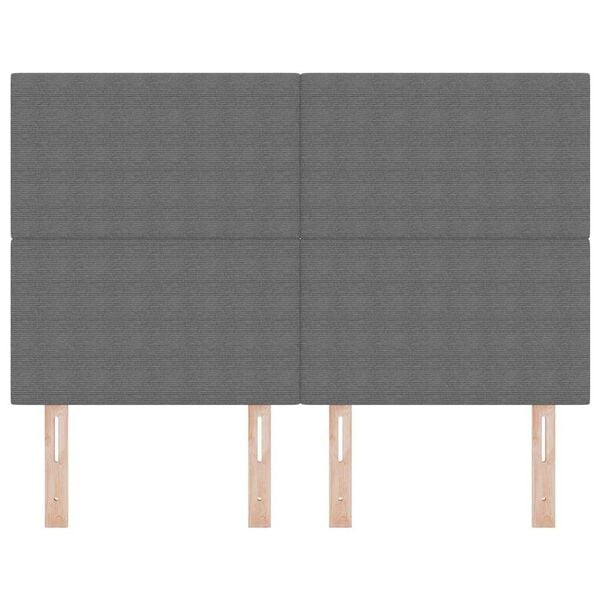 vidaXL Zadn&eacute; čelo s čelnou doskou Svetlosiv&aacute; 160 cm Umel&aacute; koža