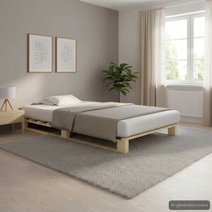 vidaXL Paletov&yacute; posteľn&yacute; r&aacute;m, borovicov&yacute; mas&iacute;v 90x200 cm