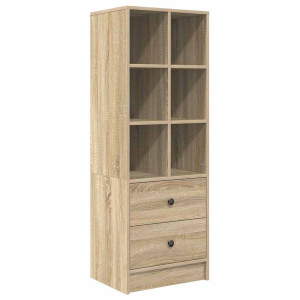 vidaXL Highboard so z&aacute;suvkou Sonoma dub 45,5 x 34 x 127 cm