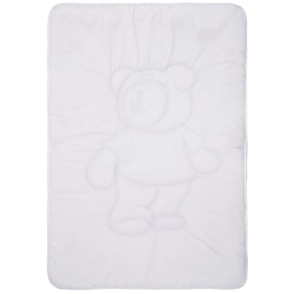 vidaXL Detský paplón+vankúše, set 3 ks, biely 100x135 cm/40x60 cm