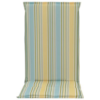 vidaXL Podložky na záhradné stoličky, potlač 2 ks, farebné 120x50x3 cm