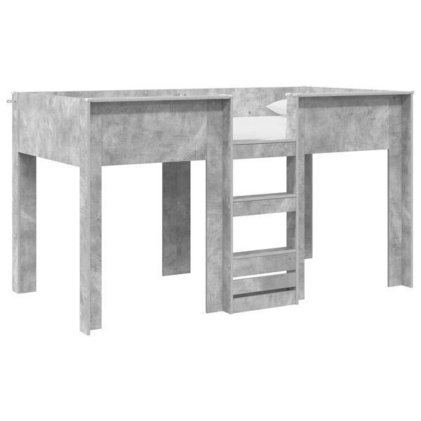 vidaXL Poschodov&aacute; posteľ pre deti Bet&oacute;nov&aacute; &scaron;ed&aacute; 100 x 200 cm