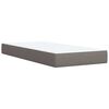 vidaXL Posteľn&yacute; r&aacute;m boxspring s matracom sivohned&yacute; 90x190 cm l&aacute;tka