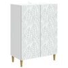 vidaXL Serv&iacute;rovacia skriňa Biela 66 x 34,5 x 90 cm Kompozitn&eacute; drevo