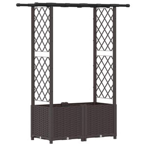 vidaXL Vyv&yacute;&scaron;en&yacute; z&aacute;hon s mriežkou a strechou Hned&aacute; 124,5 x 40 x 136 cm