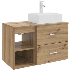 vidaXL Sada k&uacute;peľňov&eacute;ho n&aacute;bytku 2 ks Dub artisan Kompozitn&eacute; drevo