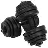 vidaXL Činky Dumbbell 2x15 kg