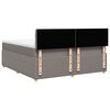 vidaXL Posteľn&yacute; r&aacute;m boxspring s matracom sivohned 180x200 cm l&aacute;tka