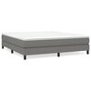vidaXL Posteľn&yacute; r&aacute;m s boxspringom tmavosiv&aacute; 160x200 cm l&aacute;tka