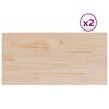 vidaXL Stolov&eacute; dosky 2 ks 80x40x2,5 cm obdĺžnikov&eacute; mas&iacute;vna borovica