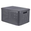 Curver &Uacute;ložn&yacute; box s vekom Style L 30 l metalick&yacute; strieborn&yacute;