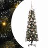 vidaXL Umel&yacute; vianočn&yacute; stromček Zelen&aacute; 120 cm PVC, plast a oceľ