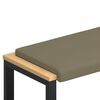 vidaXL Vank&uacute;&scaron; na lavičku Text&uacute;rovan&aacute; zamat Khaki Hĺbka 35 cm