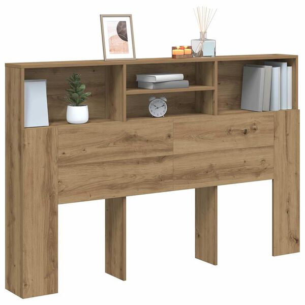 vidaXL Čelo postele so skrinkou 160x19x103,5 cm kompozitn&eacute; drevo