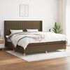 vidaXL Boxspring posteľ s matracom tmavohned&aacute; 200x200 cm l&aacute;tka