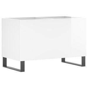 vidaXL Skrinka na platne leskl&aacute; biela 74,5x38x48 cm kompozitn&eacute; drevo