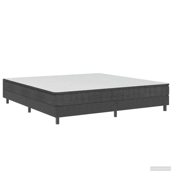 vidaXL R&aacute;m na boxspring posteľ, siv&yacute;, l&aacute;tka 180x200 cm