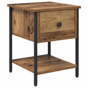 vidaXL Nočn&yacute; stol&iacute;k Star&eacute; drevo 34 x 35,5 x 45 cm Kompozitn&eacute; drevo