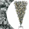 vidaXL Obraten&yacute; umel&yacute; vianočn&yacute; stromček s p&aacute;ntmi 150 cm 150 LED