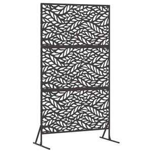 vidaXL Z&aacute;ves na zabezpečenie s&uacute;kromia 100 x 50 x 180 cm Oceľ Čierna