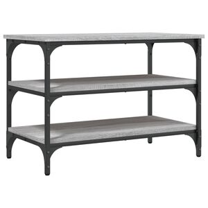vidaXL Lavička na top&aacute;nky siv&aacute; sonoma 70x38,5x49 cm kompozitn&eacute; drevo