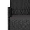 vidaXL 4-dielna z&aacute;hradn&aacute; sedacia s&uacute;prava s vank&uacute;&scaron;mi čierna polyratan