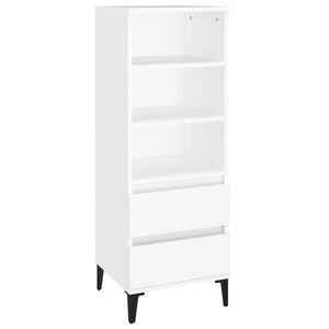 vidaXL Vysok&aacute; skrinka biela 40x36x110 cm spracovan&eacute; drevo