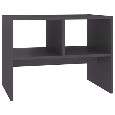 vidaXL Príručný stolík sivý 60x40x45 cm drevotrieska