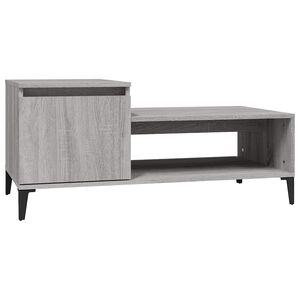 vidaXL Konferenčn&yacute; stol&iacute;k siv&yacute; dub sonoma 100x50x45cm spracovan&eacute; drevo