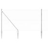vidaXL Stĺp na plot. Strieborn&aacute; 100 x 1,2 m (50 mm sieť) Oceľ