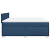 vidaXL Boxspring posteľ s matracom modr&aacute; 200x200 cm l&aacute;tka