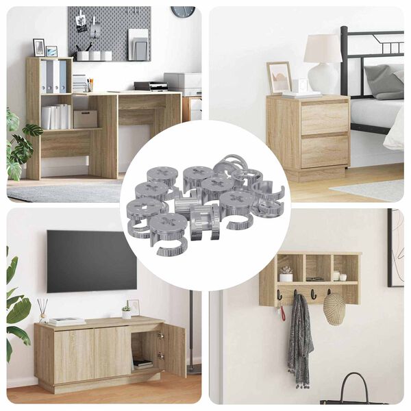 vidaXL Matice s kamlockom 4000 pcs Strieborn&aacute; Kov